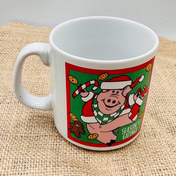 Merry Christmas Pig - Seasons Eatings - Prefect gift for Vegans / Vegitarians - Picture 2 of 8
